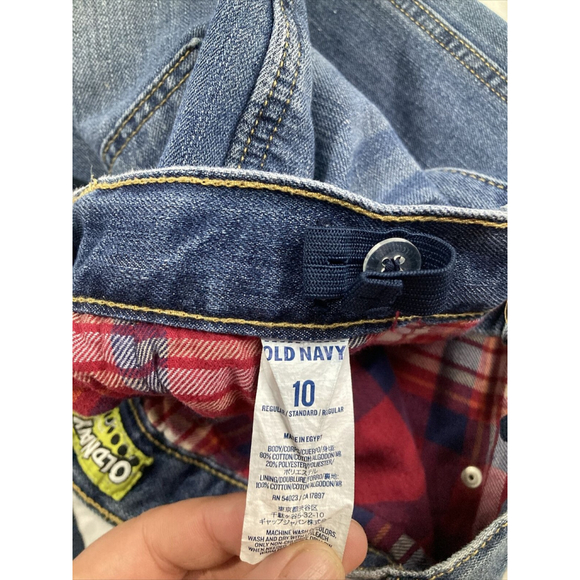 Old Navy Boys Insulated Jeans Blue Size 10 slim w/ adjustable waist - Picture 5 of 7